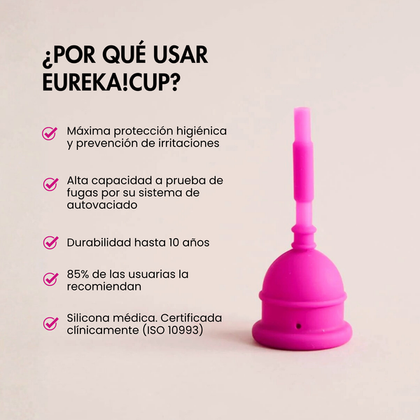 Pack 100% reutilizable: copa menstrual Eureka!Cup + bragas menstruales MyAlma