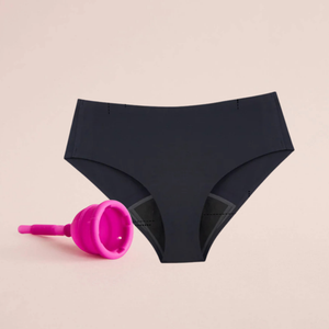 Pack 100% reutilizable: copa menstrual Eureka!Cup + bragas menstruales MyAlma