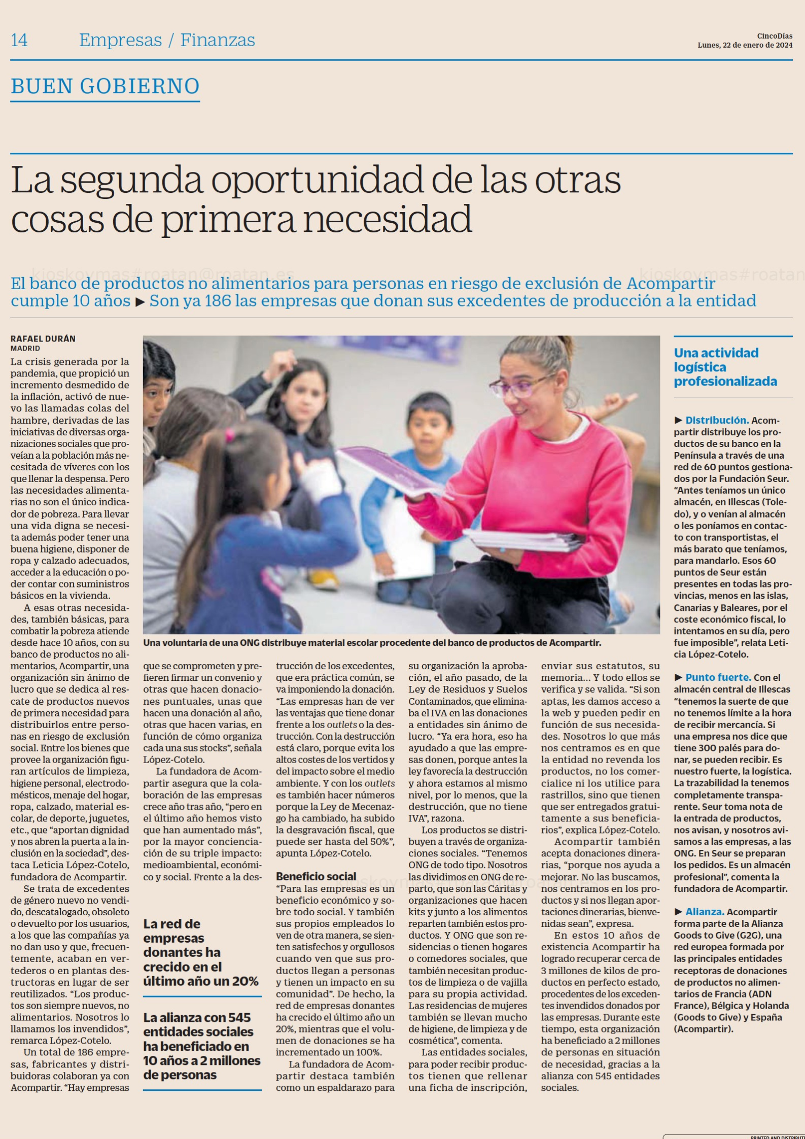 ¡Enhorabuena Fundación Acompartir, una gran labor!