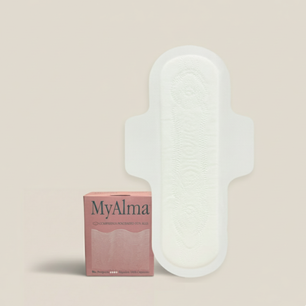 Compresas postparto, algodón 100% orgánico