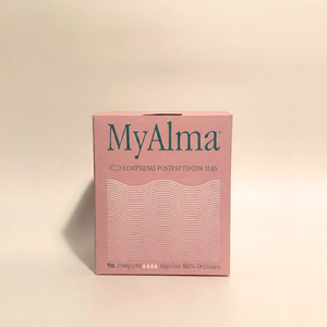 Compresas postparto, algodón 100% orgánico