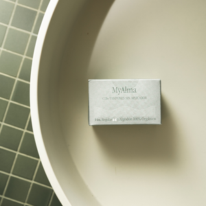 Tampones sin aplicador de algodón 100% orgánico