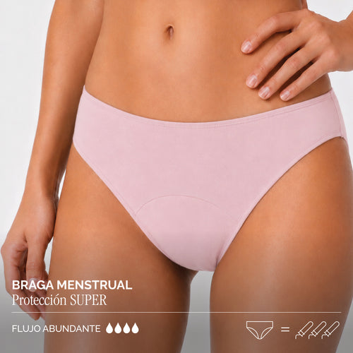 Braga Menstrual Protección SÚPER - Bambú 100% orgánico