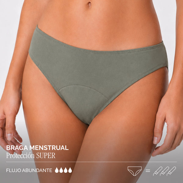 Braga Menstrual Protección SÚPER - Bambú 100% orgánico