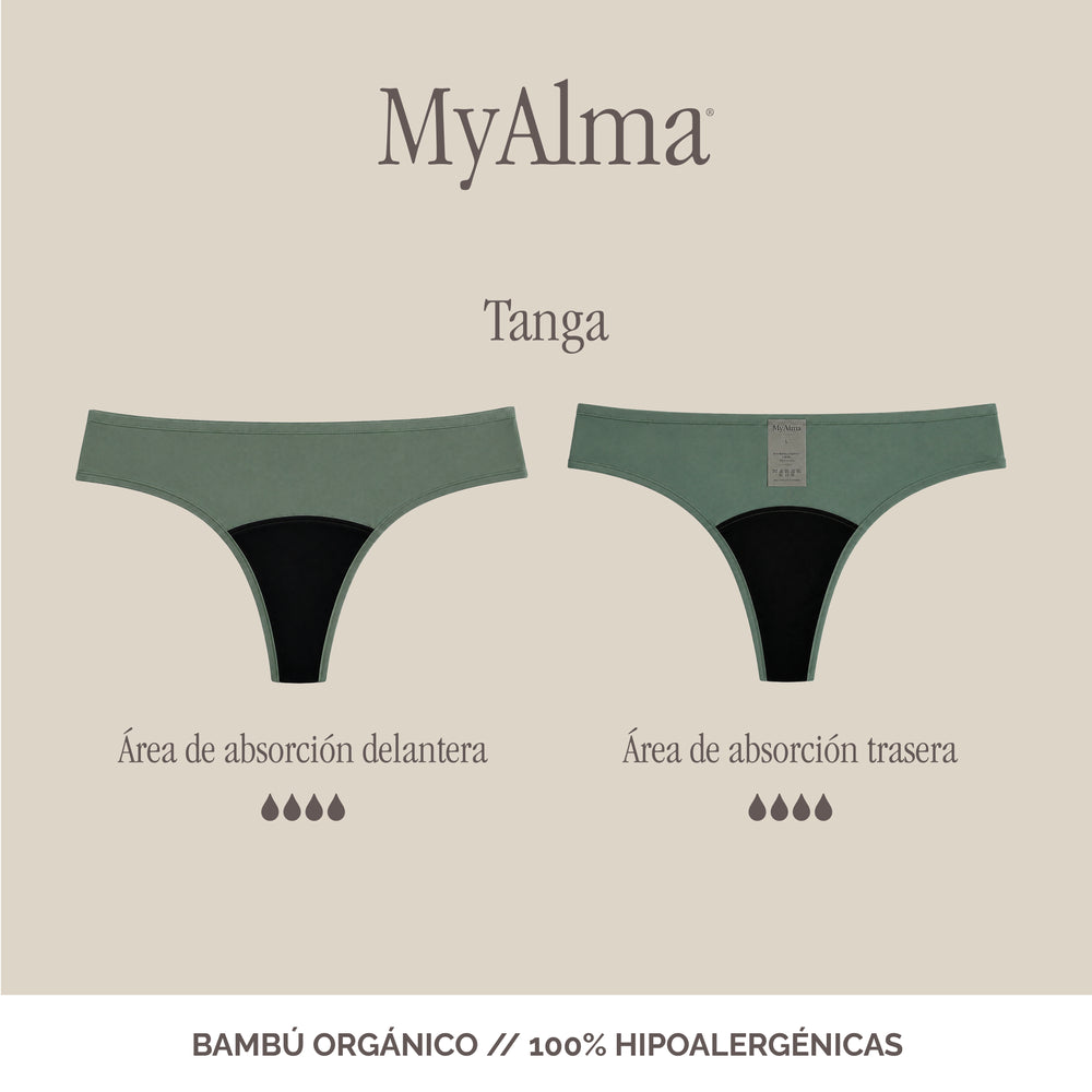 Braga Menstrual Tanga - Bambú 100% orgánico