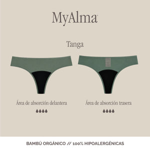 Braga Menstrual Tanga - Bambú 100% orgánico