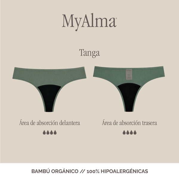 Braga Menstrual Tanga - Bambú 100% orgánico